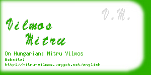 vilmos mitru business card